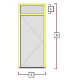 Deurkozijn met bovenlicht