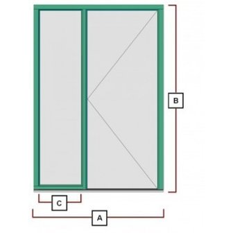 ROOSTERDEUR ,KOZIJN ,GLAS EN MONTAGE HELEMAAL COMPLEET