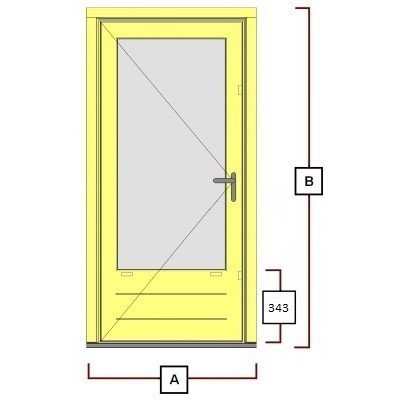 hardhouten deurkozijn inclusiefdeur WK043