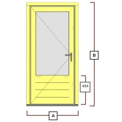 hardhouten deurkozijn inclusiefdeur WK044
