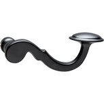 Gatdeel rechts posthoorn mat zwart Gatdeel rechts posthoorn mat zwart