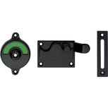 WC-overslag met bocht mat zwart