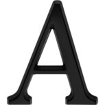 Huisletter A 50mm mat zwart Huisletter A 50mm mat zwart