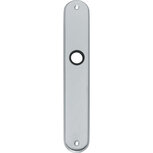 Langschild ovaal PC72 chroom mat