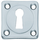 Sleutelplaatje vierkant chroom mat Sleutelplaatje vierkant chroom mat