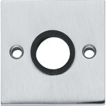 Rozet vierkant groot chroom mat Rozet vierkant groot chroom mat