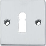 Sleutelplaatje vierkant groot chroom mat Sleutelplaatje vierkant groot chroom mat