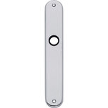 Langschild ovaal BL/PC72 chroom
