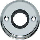 Rozet schroefgat chroom