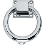 Deurklopper rond 107mm chroom