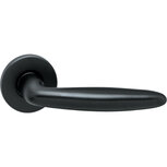 Deurkruk sigaar op rozet mat zwart Deurkruk sigaar op rozet mat zwart