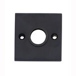 Rozet vierkant groot mat zwart