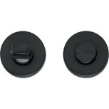 WC-sluiting 8mm rond verdekt kunststof mat zwart