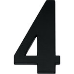 Huiscijfer nr. 4 modern 160mm mat zwart Huiscijfer nr. 4 modern 160mm mat zwart