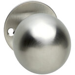 Knop bol vast op rozet 2mm RVS Knop bol vast op rozet 2mm RVS