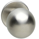 Knop bol vast op rozet 4mm verdekt RVS Knop bol vast op rozet 4mm verdekt RVS