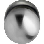 Knop Nobile bol vast op rozet RVS Knop Nobile bol vast op rozet RVS