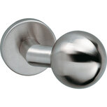 Knop bol/schuin vast op rozet verdekt 10mm RVS Knop bol/schuin vast op rozet verdekt 10mm RVS