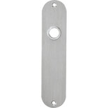 Schild ovaal plat 175x41mm WC57/5mm RVS