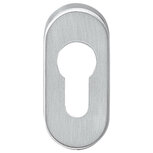 Profielcilindergat plaatje ovaal verdekt 10mm RVS Profielcilindergat plaatje ovaal verdekt 10mm RVS