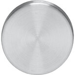 Afdekplaatje rond kunststof verdekt RVS Afdekplaatje rond kunststof verdekt RVS