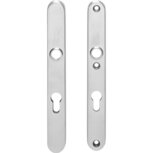 SKG3 smalschilden doorgaand profielscilindergat 55mm RVS SKG3 smalschilden doorgaand profielscilindergat 55mm RVS