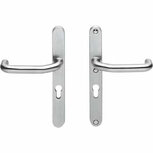 SKG3 smalschilden met kruk/kruk verkropt profielcilindergat 92mm RVS