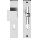 SKG3 Veiligheid-schilden rechthoek duwer/kruk T groot profielcilindergat 55mm RVS SKG3 Veiligheid-schilden rechthoek duwer/kruk T groot profielcilindergat 55mm RVS