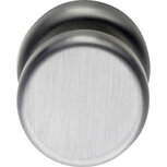 Knop Nobile plat vast op rozet RVS Knop Nobile plat vast op rozet RVS