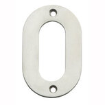 Huiscijfer 0 100mm opschroevend RVS Huiscijfer 0 100mm opschroevend RVS