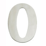 Huiscijfer 0 150x2mm breed RVS Huiscijfer 0 150x2mm breed RVS