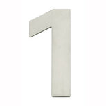 Huiscijfer 1 150x2mm breed RVS Huiscijfer 1 150x2mm breed RVS