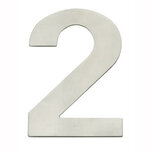 Huiscijfer 2 150x2mm breed RVS Huiscijfer 2 150x2mm breed RVS