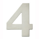Huiscijfer 4 150x2mm breed RVS Huiscijfer 4 150x2mm breed RVS