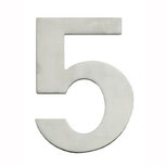 Huiscijfer 5 150x2mm breed RVS Huiscijfer 5 150x2mm breed RVS