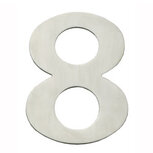 Huiscijfer 8 150x2mm breed RVS Huiscijfer 8 150x2mm breed RVS