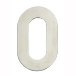 Huiscijfer 0 120mm RVS Huiscijfer 0 120mm RVS