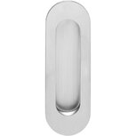 Schuifdeurkom ovaal 120x40mm blind RVS