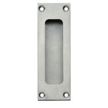 Schuifdeurkom rechthoek 120x40mm met schroefgaten RVS