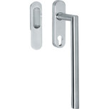 Hef/schuifdeurbeslag Hoek 90° profielcilindergat 69mm RVS Hef/schuifdeurbeslag Hoek 90° profielcilindergat 69mm RVS