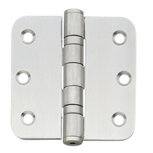 Kogellagerscharnier afgerond 3" (76x76x2,5) RVS