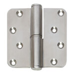 Kogelstift Paumelle DIN rechts afgerond 3,5" x 3,5" (89x89x3) RVS