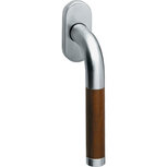 Raamkruk recht/donker hout ø19mm RVS Raamkruk recht/donker hout ø19mm RVS