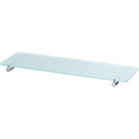 Glazen planchet 60mm0x140x8 mat met dragers Glazen planchet 60mm0x140x8 mat met dragers