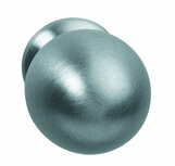 Knop bolrond achterplaat ø20mm RVS Knop bolrond achterplaat ø20mm RVS