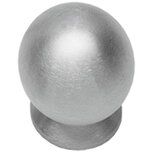 Knop bolrond achterplaat ø30mm RVS Knop bolrond achterplaat ø30mm RVS