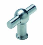 Knop T-vorm 20mm recht RVS Knop T-vorm 20mm recht RVS