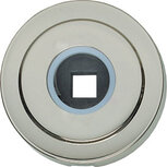 Rozet Entrata rond verdekt rand met veer 50mm nikkel Rozet Entrata rond verdekt rand met veer 50mm nikkel