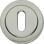 Sleutelplaatje Entrata rond verdekt rand nikkel Sleutelplaatje Entrata rond verdekt rand nikkel