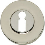 Sleutelplaatje rond verdekt massief nikkel Sleutelplaatje rond verdekt massief nikkel